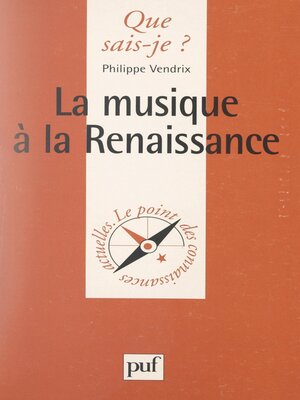 cover image of La musique à la Renaissance